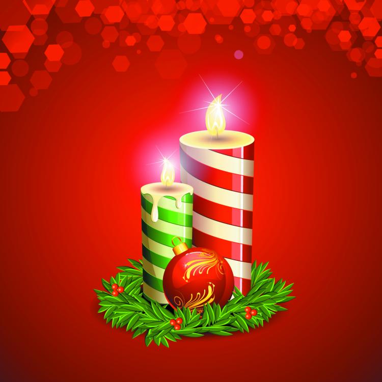 free vector Beautiful christmas background 02 vector